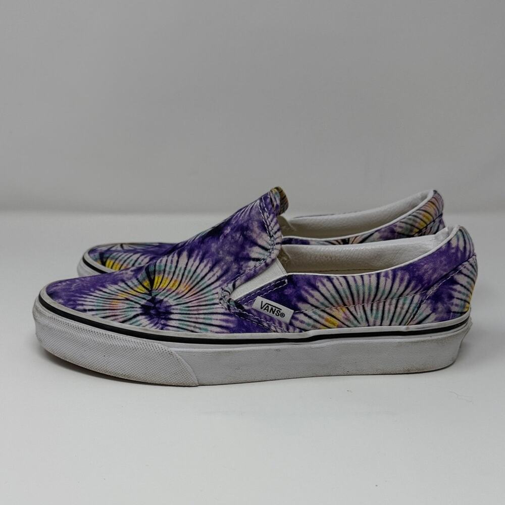 Vans Women's Classic Slip-On New Age Sneakers - Purple Tie Dye - 7